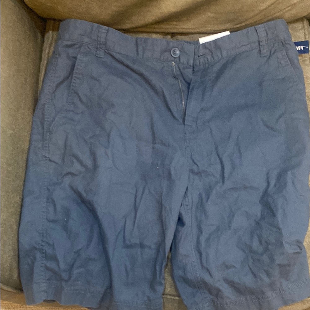Old Navy Blue Flat Front Shorts